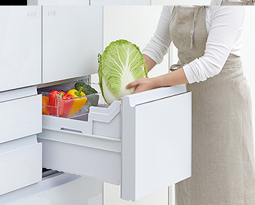 使い勝手のよい、真ん中野菜室・タッチオープン式の冷蔵庫一覧～東芝 